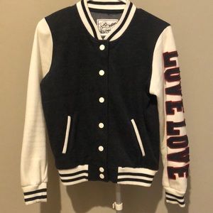 LOVE LOVE Letterman Jacket
